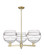 Arcadia Three Light Pendant in Antique Brass (405|7163CRABG55610CL)