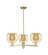 Arcadia Three Light Pendant in Antique Brass (405|7163CRABG1288)