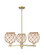 Arcadia Three Light Pendant in Antique Brass (405|7163CRABG1218RB)