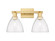 Arcadia Two Light Bath Vanity in Satin Gold (405|7162WSGGBD754)