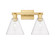Arcadia Two Light Bath Vanity in Satin Gold (405|7162WSGGBC82)