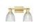 Arcadia Two Light Bath Vanity in Satin Gold (405|7162WSGG382)