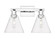 Arcadia Two Light Bath Vanity in Polished Chrome (405|7162WPCGBC82)