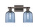 Arcadia Two Light Bath Vanity in Oil Rubbed Bronze (405|7162WOBG5586BL)