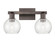 Arcadia Two Light Bath Vanity in Oil Rubbed Bronze (405|7162WOBG1246)