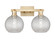 Arcadia Two Light Bath Vanity in Champagne Bronze (405|7162WCBG122C8CL)