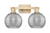Arcadia Two Light Bath Vanity in Champagne Bronze (405|7162WCBG12138SM)