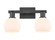 Arcadia Two Light Bath Vanity in Matte Black (405|7162WBKG1216)
