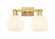 Arcadia Two Light Bath Vanity in Brushed Brass (405|7162WBBG12178WV)