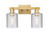Arcadia Two Light Bath Vanity in Brushed Brass (405|7162WBBG112)