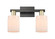 Arcadia Two Light Bath Vanity in Black Antique Brass (405|7162WBABG341)