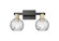 Arcadia Two Light Bath Vanity in Black Antique Brass (405|7162WBABG12156)