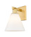 Arcadia One Light Wall Sconce in Satin Gold (405|7161WSGGBC81)