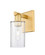 Arcadia One Light Wall Sconce in Satin Gold (405|7161WSGG802)
