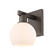 Arcadia One Light Wall Sconce in Oil Rubbed Bronze (405|7161WOBG1216)