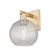 Arcadia One Light Wall Sconce in Champagne Bronze (405|7161WCBG122C8CL)