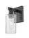 Arcadia One Light Wall Sconce in Matte Black (405|7161WBKG804)