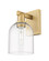 Arcadia One Light Wall Sconce in Brushed Brass (405|7161WBBG5586CL)