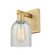 Arcadia One Light Wall Sconce in Brushed Brass (405|7161WBBG2511)