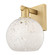 Arcadia One Light Wall Sconce in Brushed Brass (405|7161WBBG12168WM)