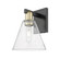 Arcadia One Light Wall Sconce in Black Antique Brass (405|7161WBABGBC84)