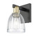 Arcadia One Light Wall Sconce in Black Antique Brass (405|7161WBABG442)