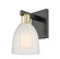 Arcadia One Light Wall Sconce in Black Antique Brass (405|7161WBABG441)