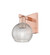Arcadia One Light Wall Sconce in Antique Copper (405|7161WACG122C6CL)