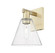 Arcadia One Light Wall Sconce in Antique Brass (405|7161WABGBC84)
