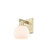 Arcadia One Light Wall Sconce in Antique Brass (405|7161WABG1216)