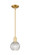 Arcadia One Light Mini Pendant in Satin Gold (405|7161SSGG122C6CL)