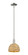 Arcadia One Light Mini Pendant in Polished Nickel (405|7161SPNRBD8NAT)