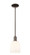 Arcadia One Light Mini Pendant in Oil Rubbed Bronze (405|7161SOBG5586GWH)