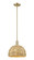 Arcadia One Light Mini Pendant in Champagne Bronze (405|7161SCBRBD12NAT)
