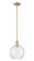 Arcadia One Light Mini Pendant in Champagne Bronze (405|7161SCBG12410)