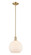 Arcadia One Light Mini Pendant in Champagne Bronze (405|7161SCBG12110)