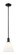 Arcadia One Light Mini Pendant in Matte Black (405|7161SBKGBC81)