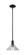 Arcadia One Light Mini Pendant in Matte Black (405|7161SBKG132)