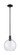 Arcadia One Light Mini Pendant in Matte Black (405|7161SBKG12410)