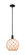 Arcadia One Light Mini Pendant in Matte Black (405|7161SBKG12110RB)