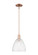 Arcadia One Light Mini Pendant in Antique Copper (405|7161SACGBD94)