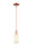 Arcadia One Light Mini Pendant in Antique Copper (405|7161SACG801)