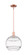Arcadia One Light Mini Pendant in Antique Copper (405|7161SACG55612CL)
