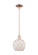 Arcadia One Light Mini Pendant in Antique Copper (405|7161SACG1218RW)