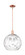 Arcadia One Light Mini Pendant in Antique Copper (405|7161SACG121514)