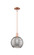Arcadia One Light Mini Pendant in Antique Copper (405|7161SACG121310SM)