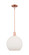 Arcadia One Light Mini Pendant in Antique Copper (405|7161SACG12112)