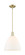 Arcadia One Light Mini Pendant in Antique Brass (405|7161SABGBD121)