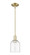Arcadia One Light Mini Pendant in Antique Brass (405|7161SABG5586CL)