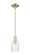 Arcadia One Light Mini Pendant in Antique Brass (405|7161SABG342)